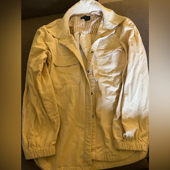 Velvet Heart Ivory Corduroy Utility Shacket Shirt Jacket - Picture 2 of 4